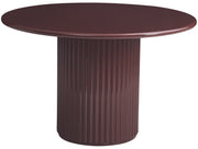 Runder Esstisch Prinise 120 cm, bordeaux, Hochglanz