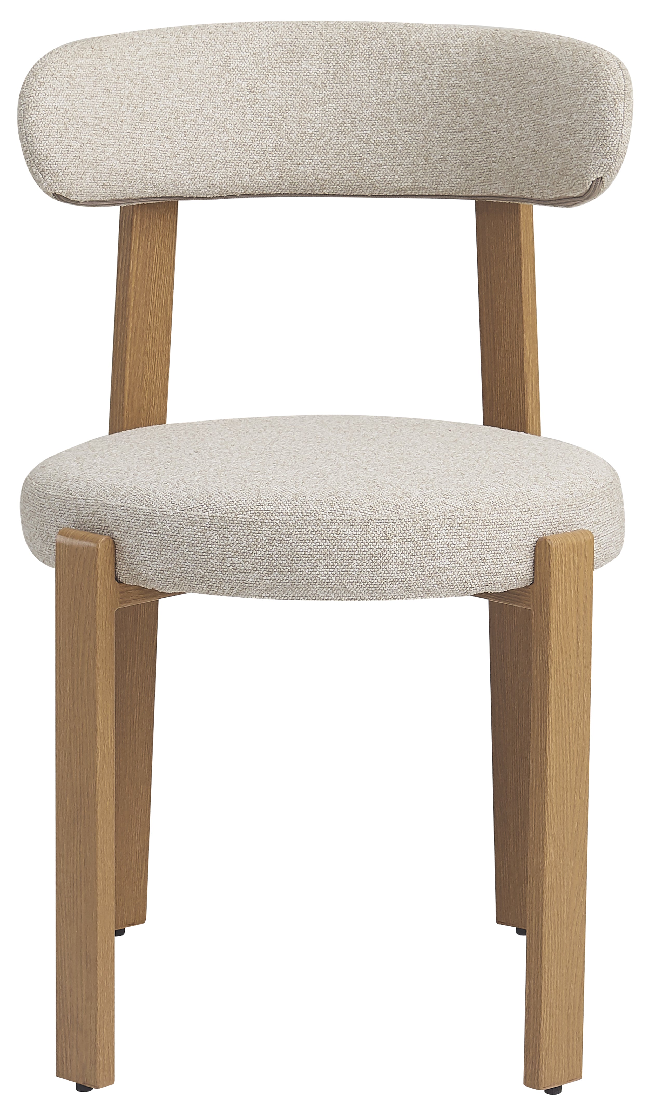 Bezogenes Esszimmerstuhl Afinatte in beige Bouclé