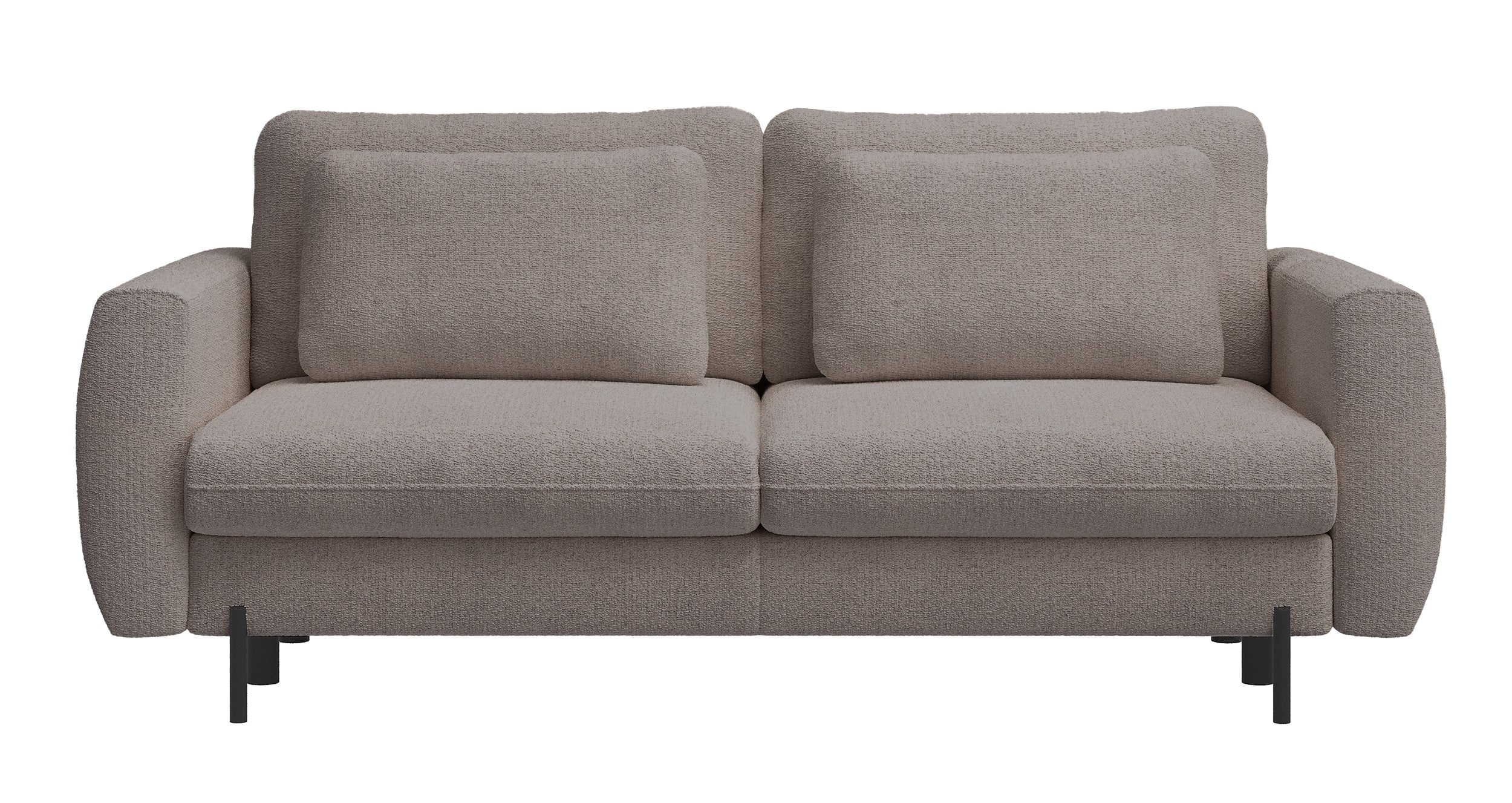 Drei-Sitzer-Schlafsofa Rane mit Stauraum, beige, hydrophobes Chenille