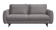 Dreisitziges ausklappbares Sofa Rane mit Stauraum, grau-beige, hydrophobes Chenille-Gewebe