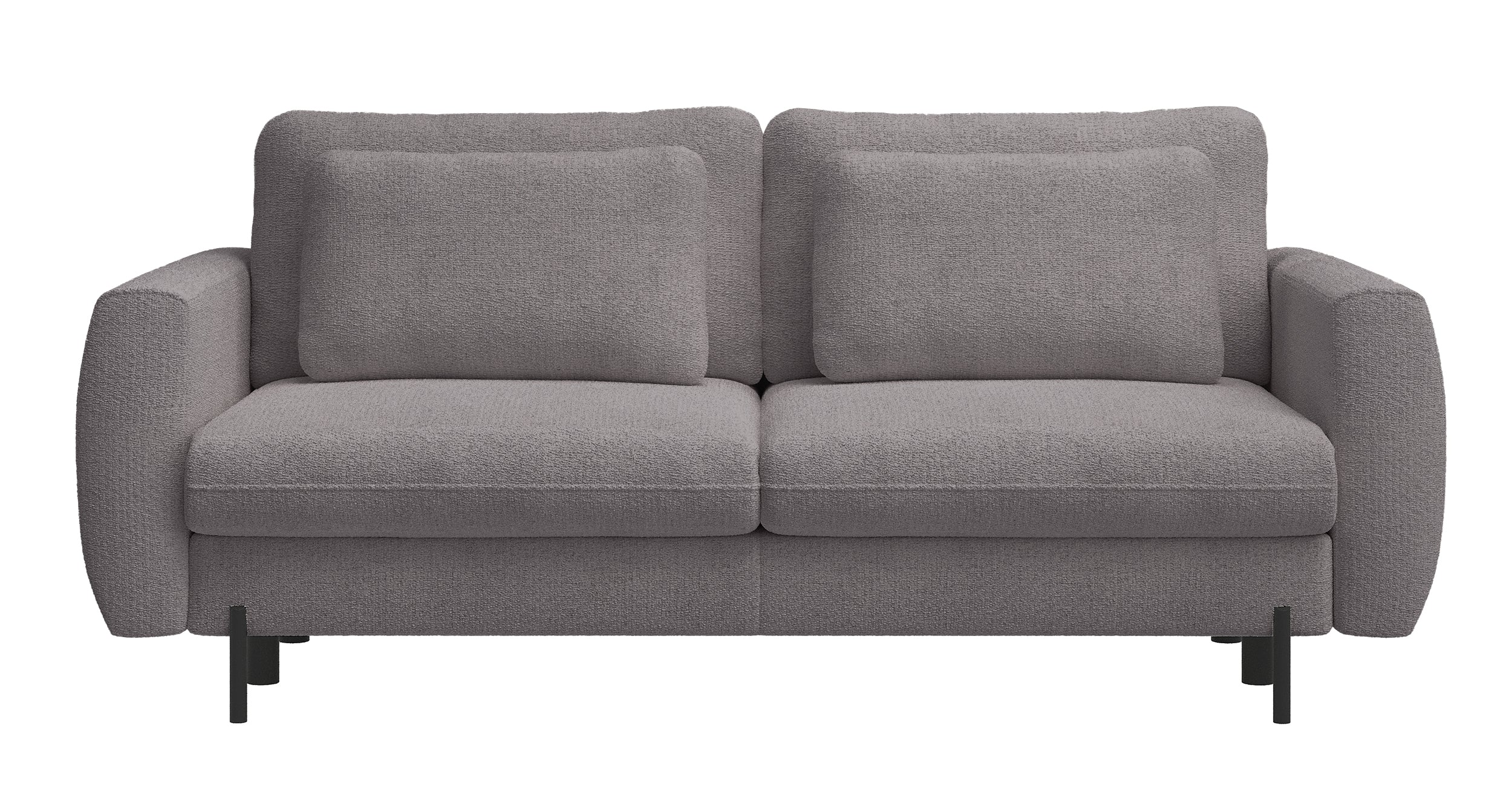 Dreisitziges ausklappbares Sofa Rane mit Stauraum, grau-beige, hydrophobes Chenille-Gewebe