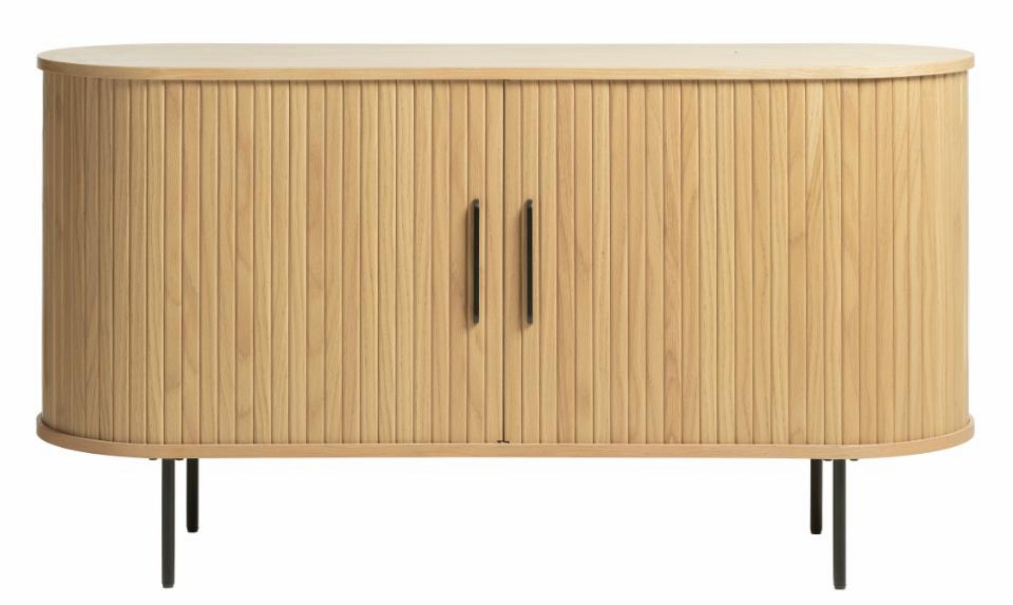 Kommode Gativel 140x76 cm Lamellen Eiche Natur