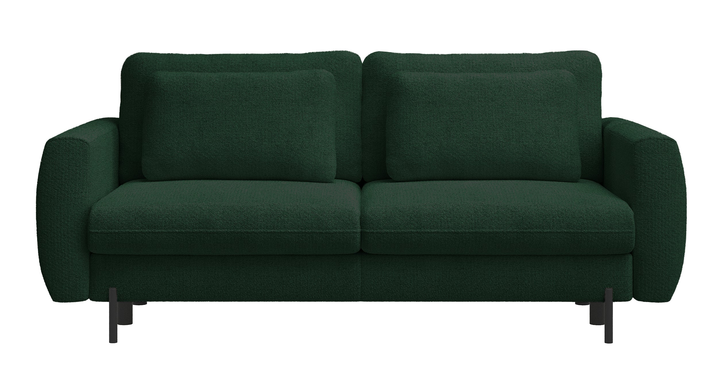 Dreisitziges Schlafsofa Rane mit Stauraum, flaschengrün, hydrophobes Chenillegewebe