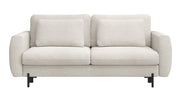 Dreisitziges ausklappbares Sofa Rane mit Stauraum, cremefarben, hydrophobes Chenille