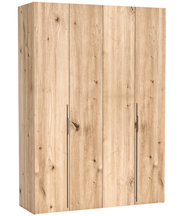 Zweiturige Bari-Garderobe mit drei Schubladen, 170 cm, Artisan-Eiche