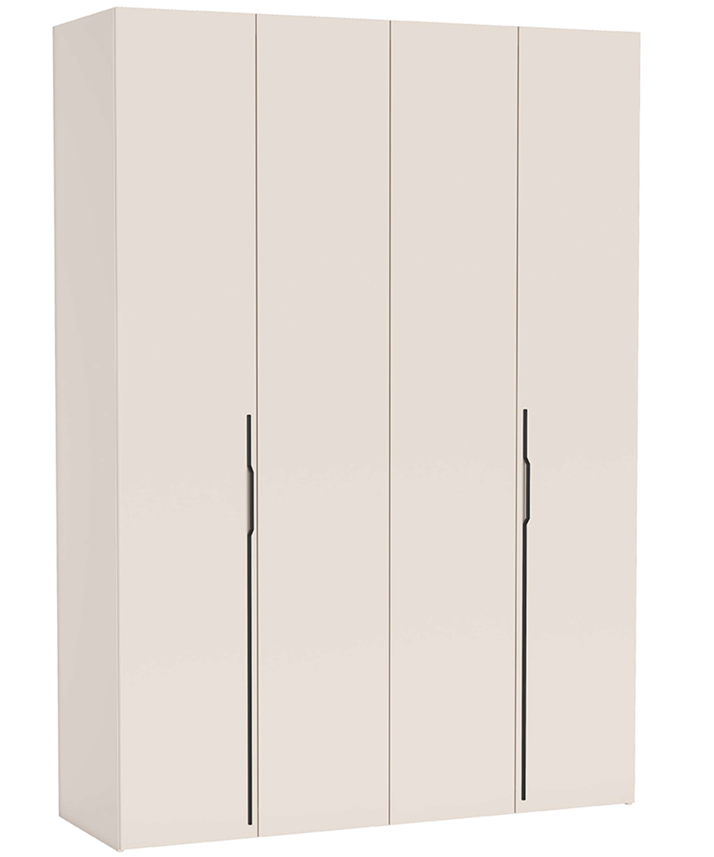 Zweiflügeliger Schrank Bari mit drei Schubladen, 170 cm, Kaschmirfarben