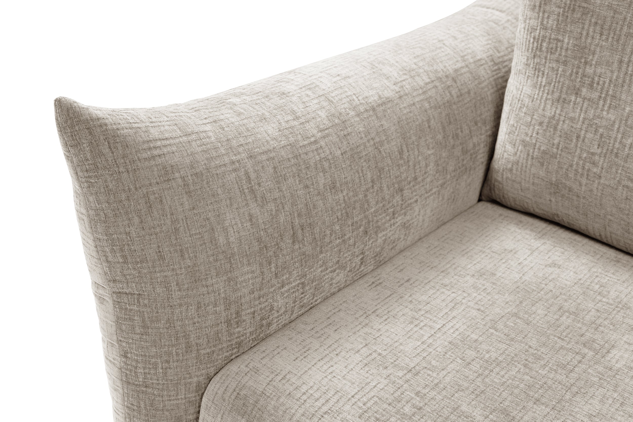 Dreisitziges ausklappbares Sofa Candeiro mit Stauraum, beige Chenille