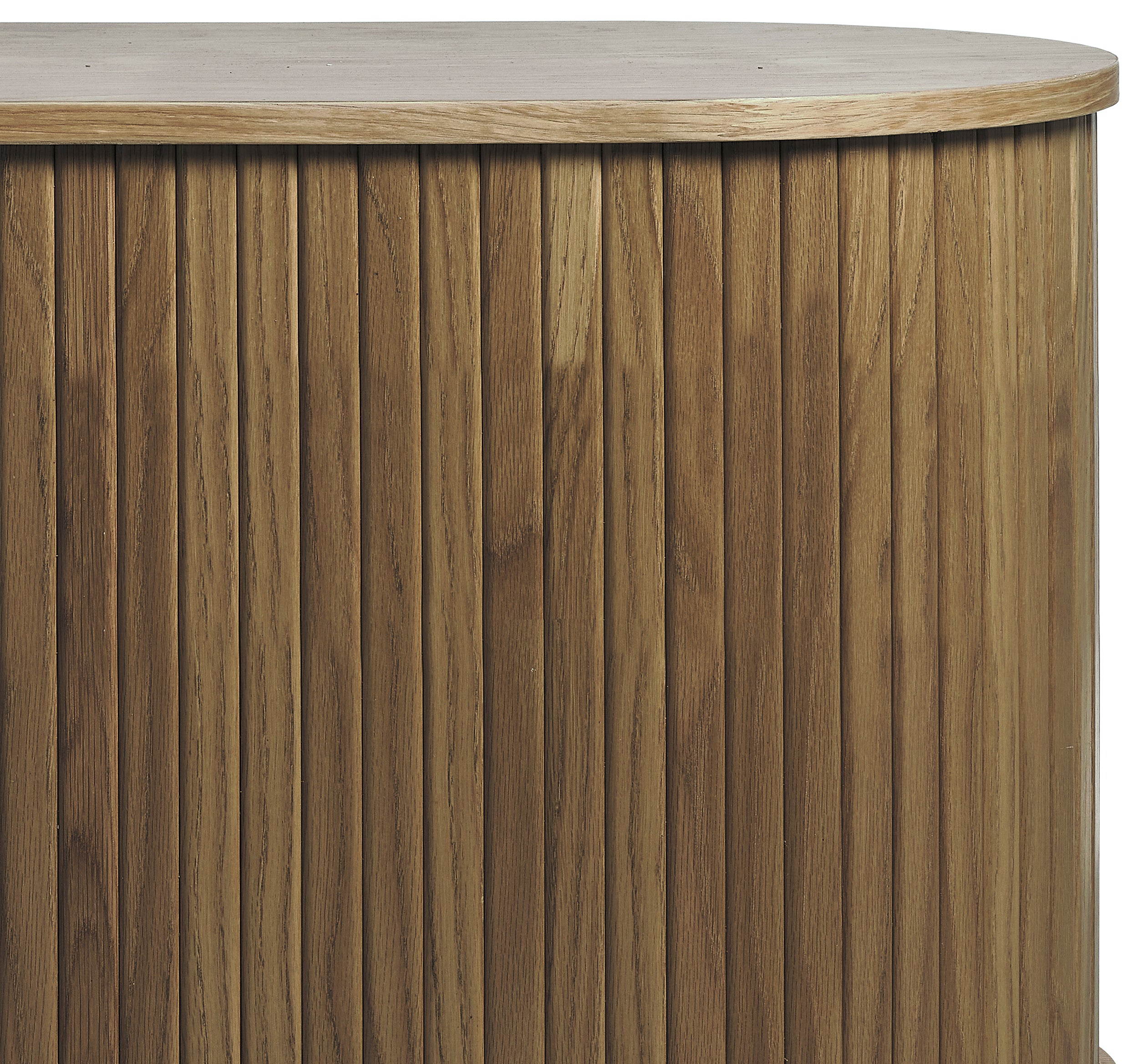 TV-Schrank Gativel 180 cm, Lamellen in gebranntem Eichenholz