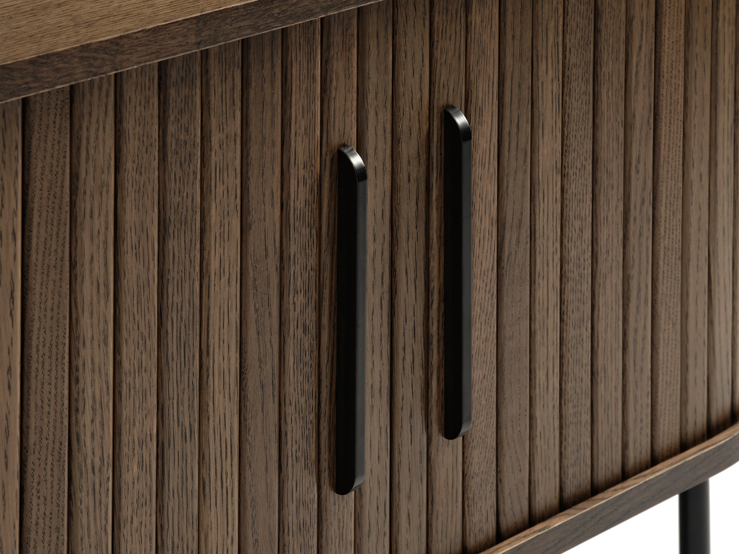 TV-Schrank Gativel 180 cm, Lamellen in gebranntem Eichenholz