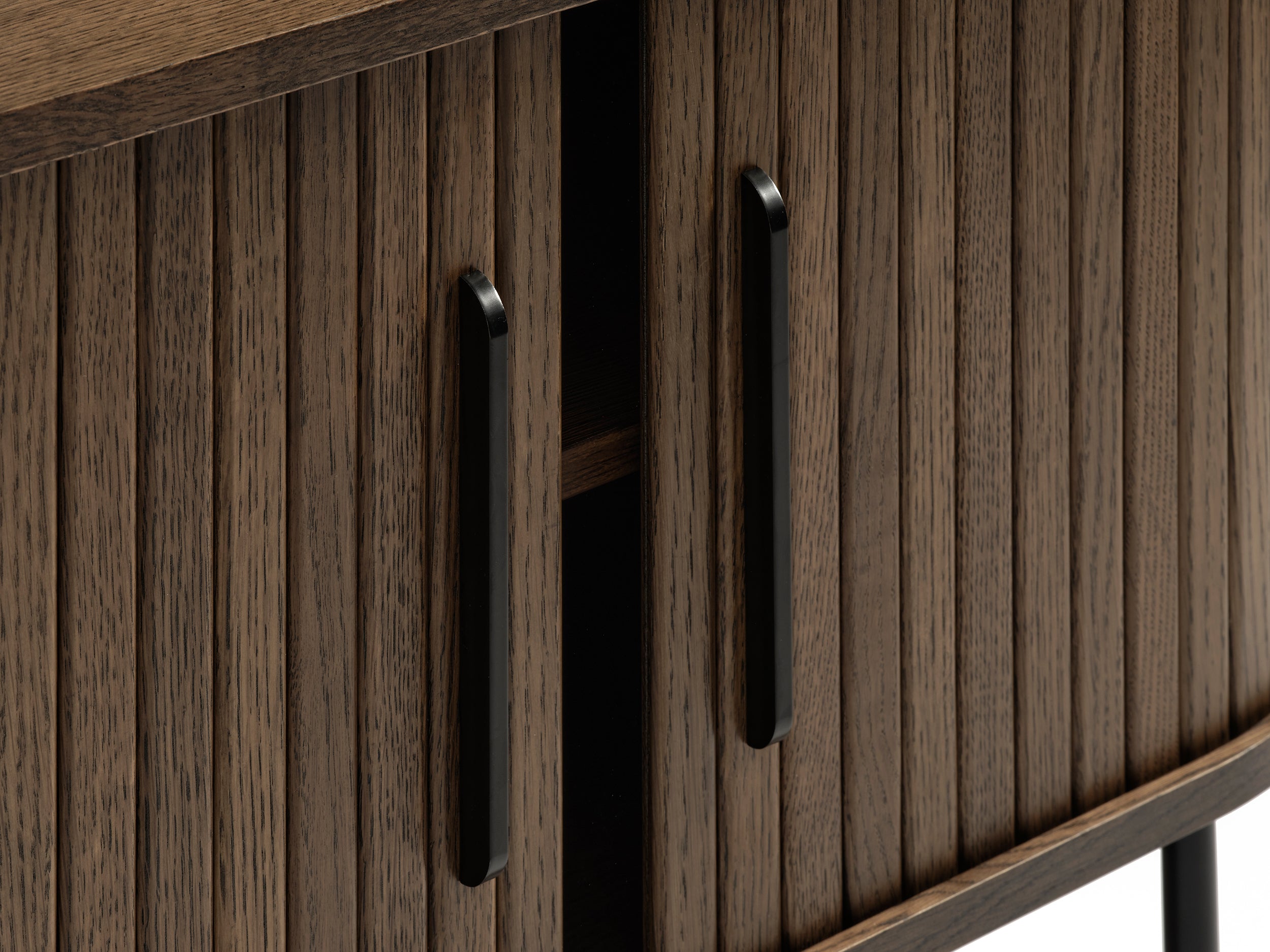 TV-Schrank Gativel 180 cm, Lamellen in gebranntem Eichenholz