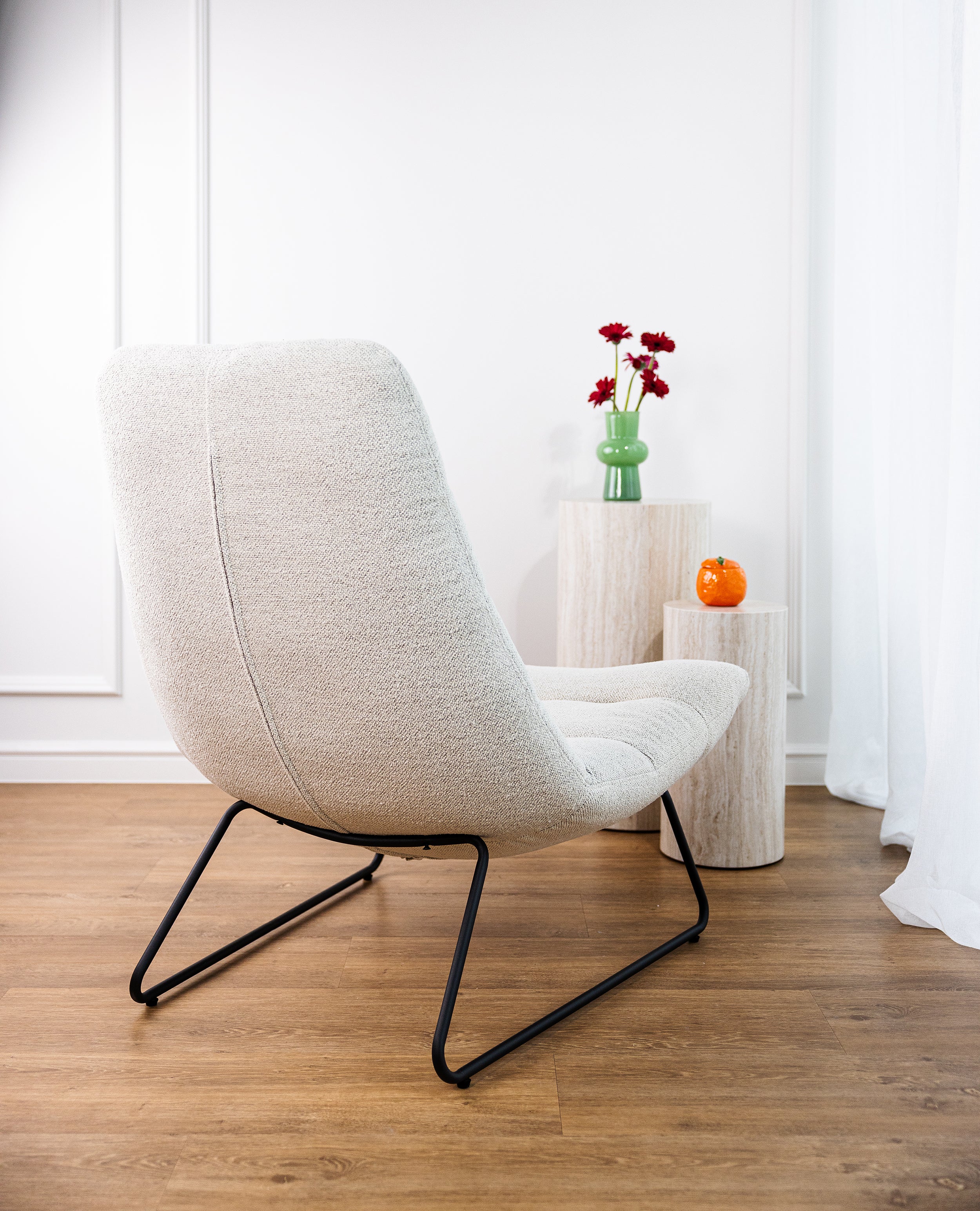 Bequemer Sessel Forgents in Cremefarben