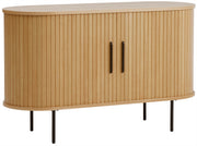 Kommode Gativel 120 cm mit Lamellen in natürlicher Eiche