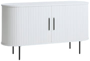 Kommode Gativel 120 cm weiße Lamellen