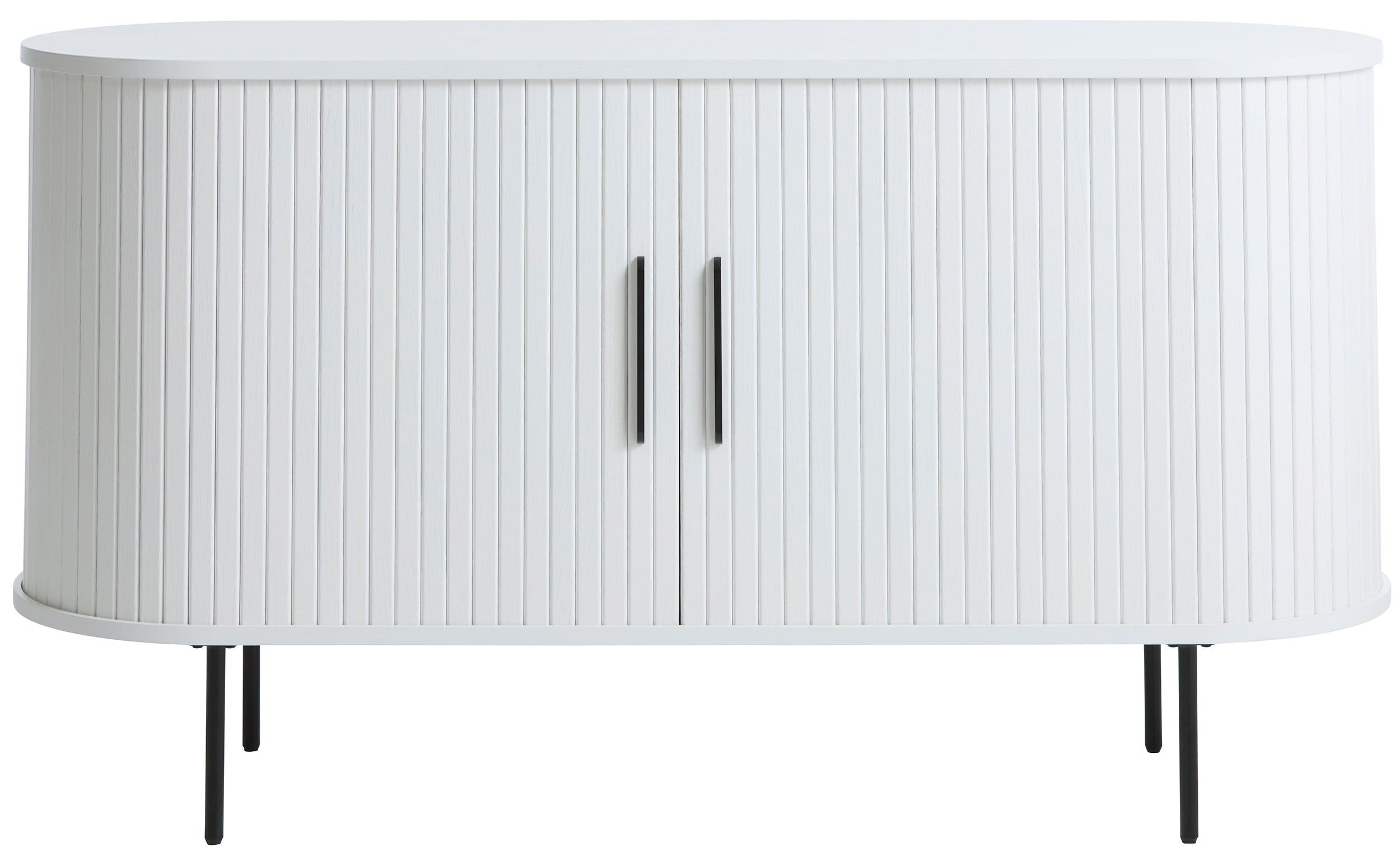 Kommode Gativel 120 cm weiße Lamellen