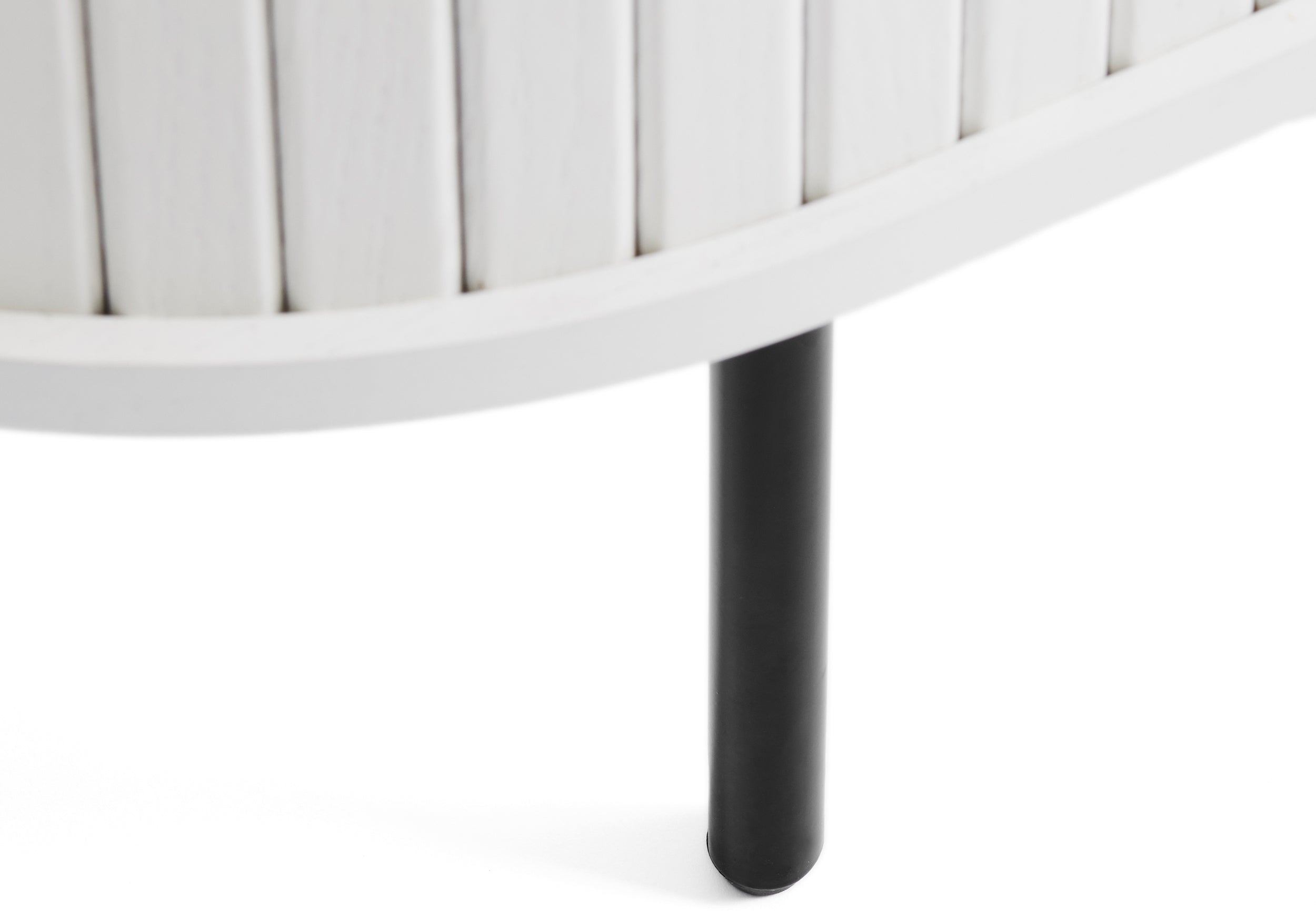 Kommode Gativel 120 cm weiße Lamellen