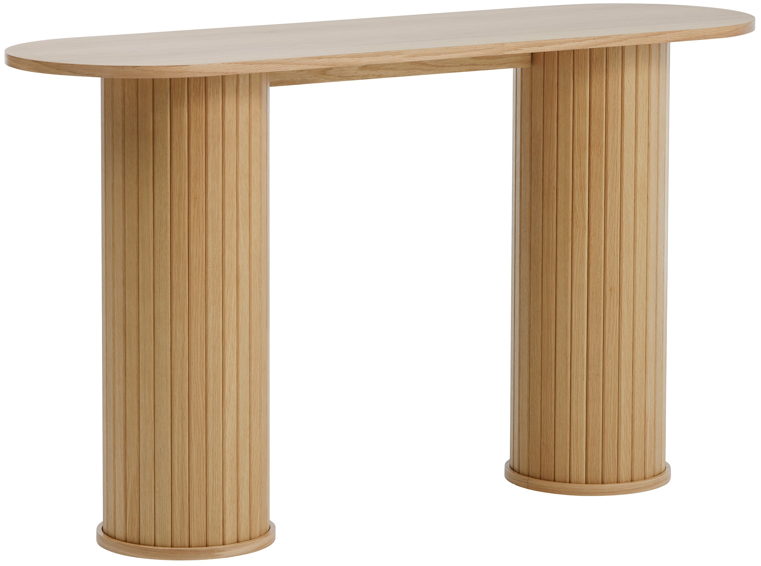 Gativel Konsole 130 cm Lamellen natürliche Eiche