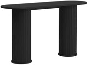 Gativel Konsole 130 cm Lamellen Eiche Schwarz