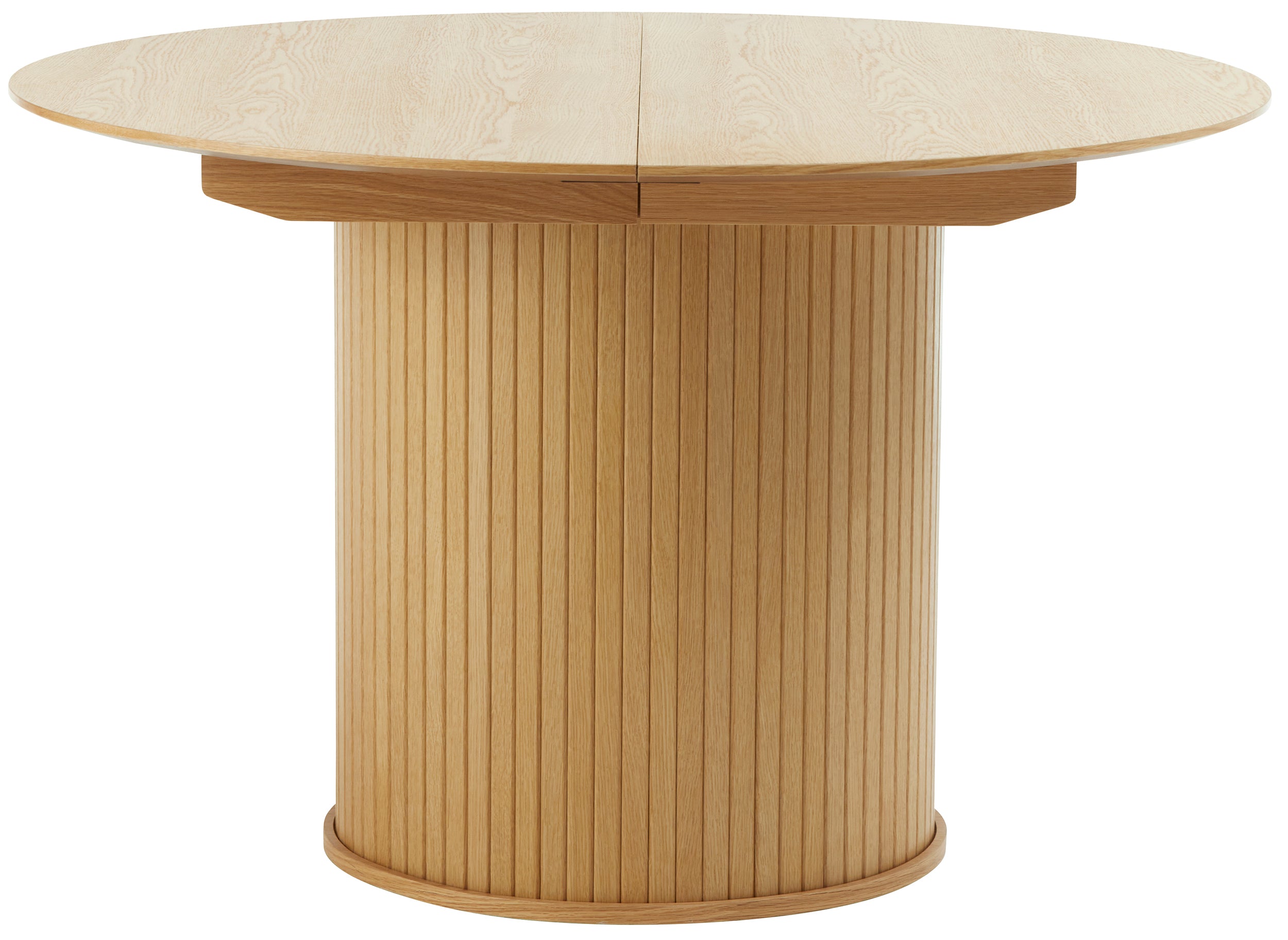 Ausziehbarer Tisch Gativel 120-167 cm Lamellen natürliche Eiche