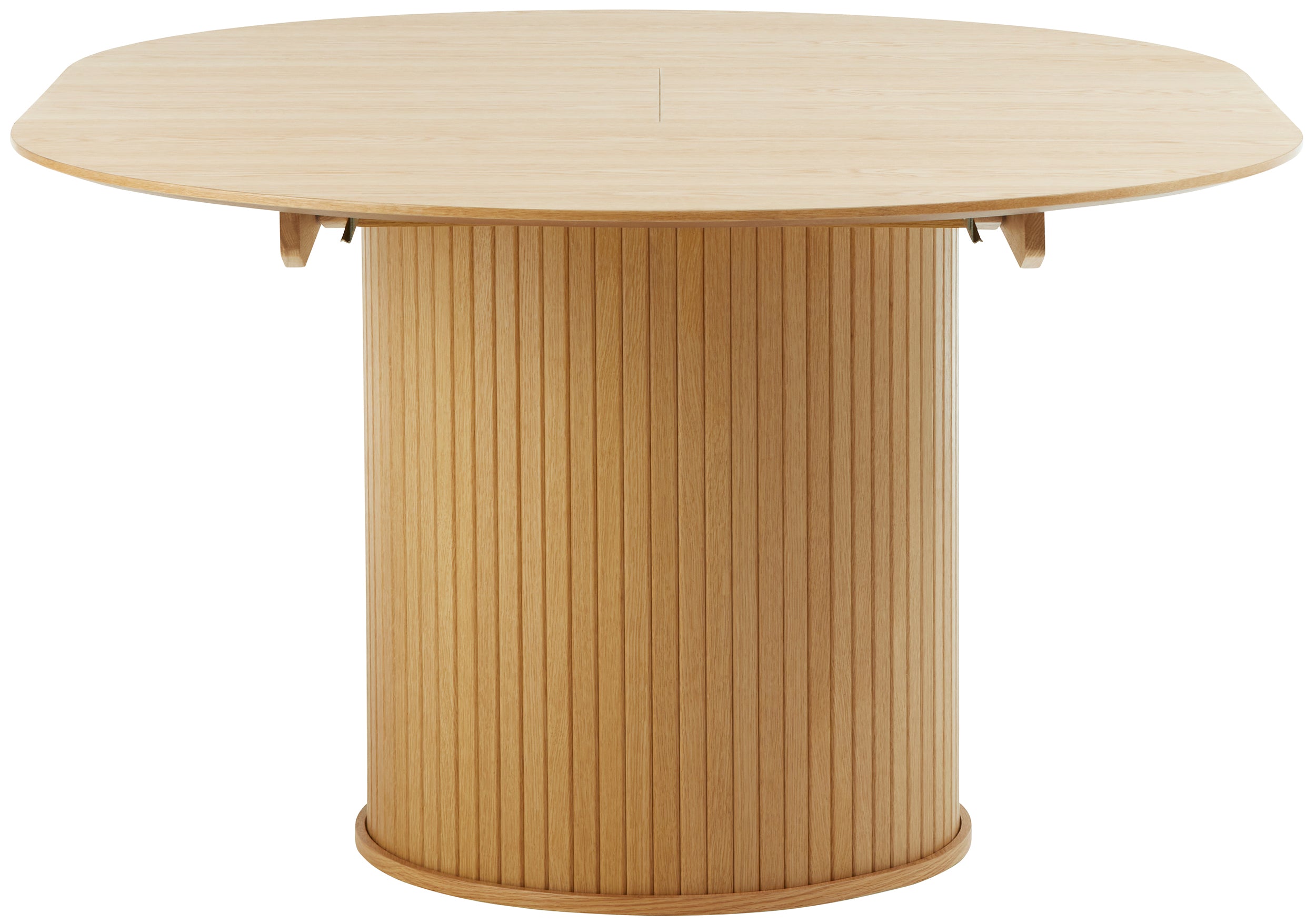 Ausziehbarer Tisch Gativel 120-167 cm Lamellen natürliche Eiche