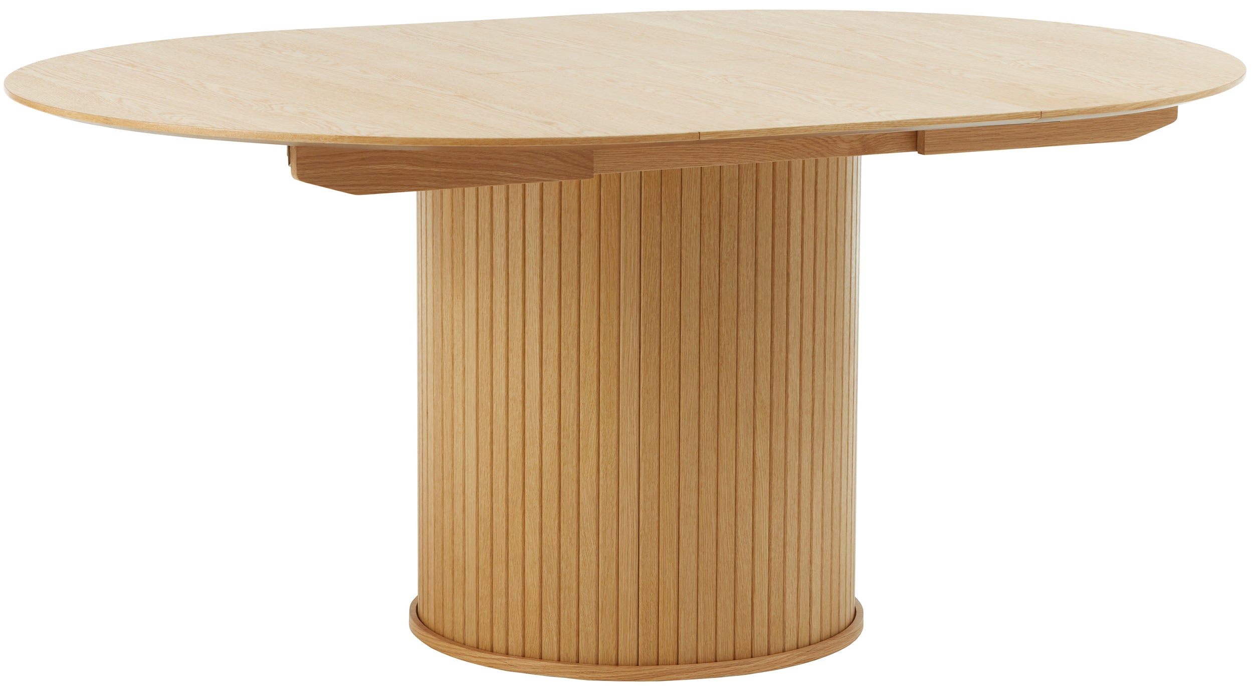 Ausziehbarer Tisch Gativel 120-167 cm Lamellen natürliche Eiche