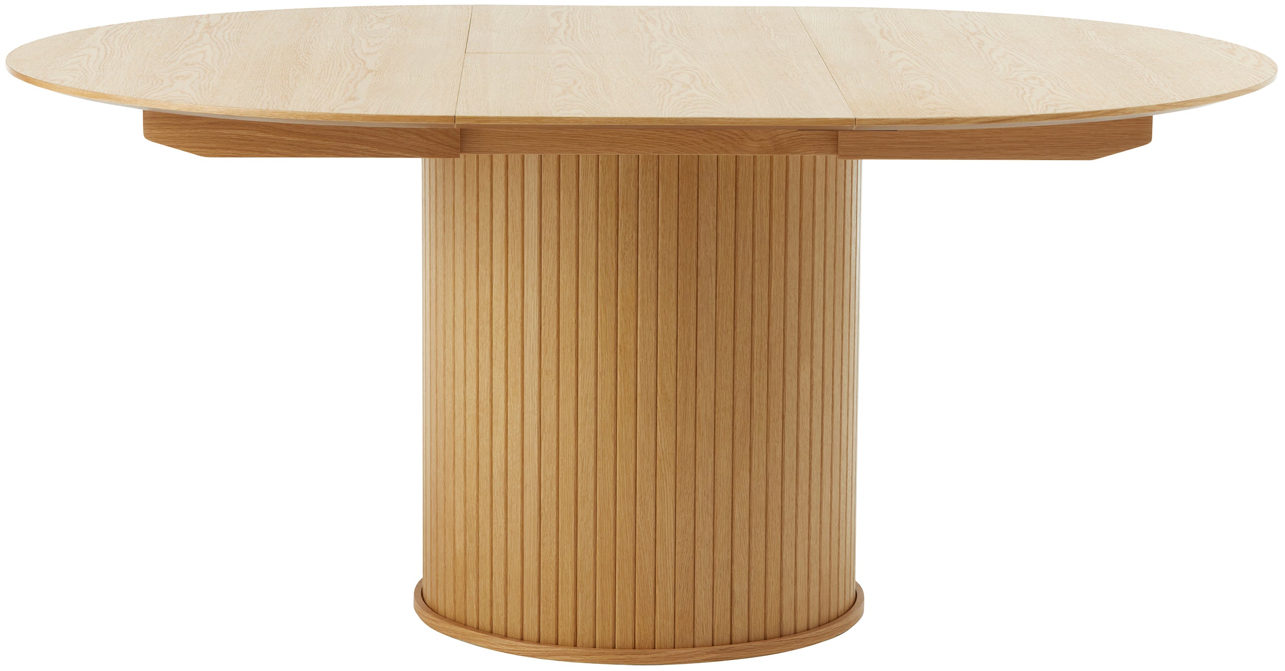 Ausziehbarer Tisch Gativel 120-167 cm Lamellen natürliche Eiche