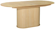 Ausziehbarer Tisch Gativel 180-230x95 cm Lamellen in natürlicher Eiche