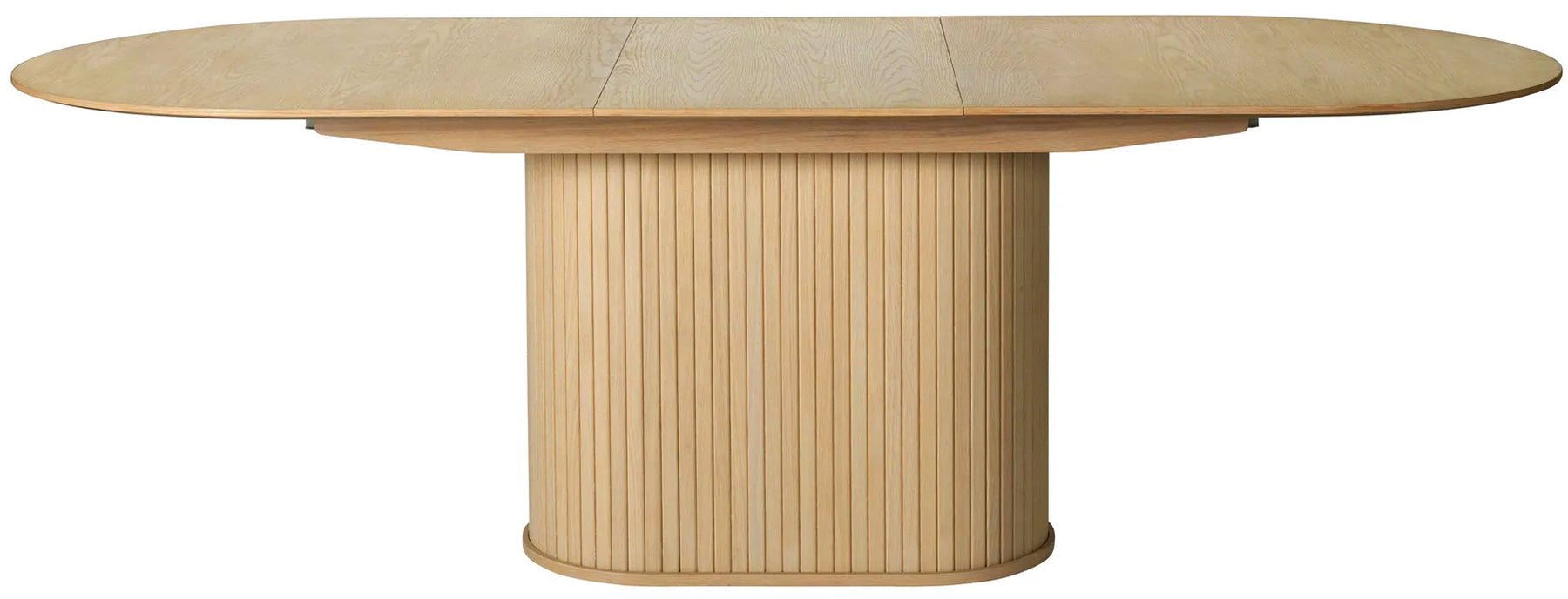 Ausziehbarer Tisch Gativel 180-230x95 cm Lamellen in natürlicher Eiche