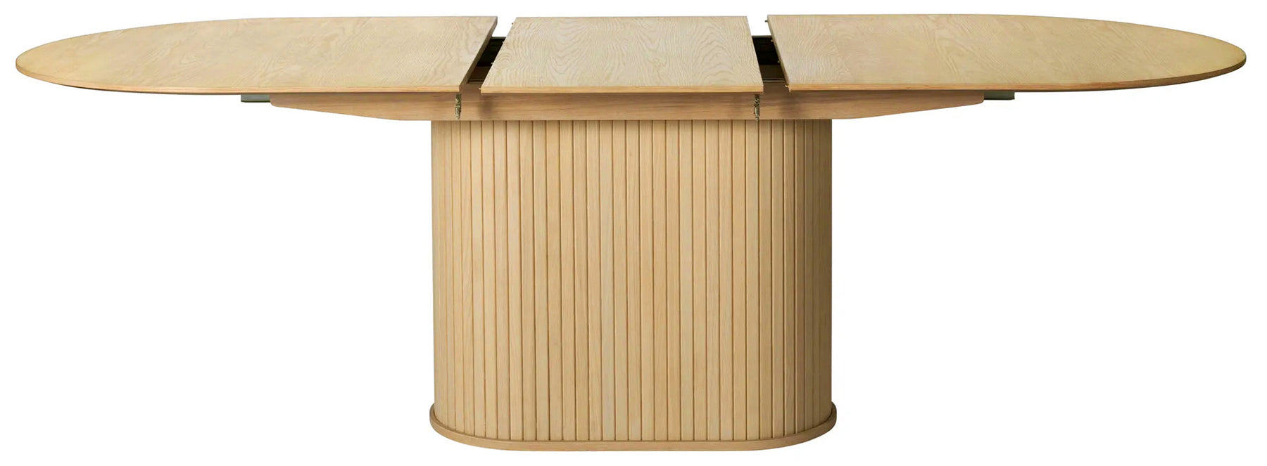 Ausziehbarer Tisch Gativel 180-230x95 cm Lamellen in natürlicher Eiche