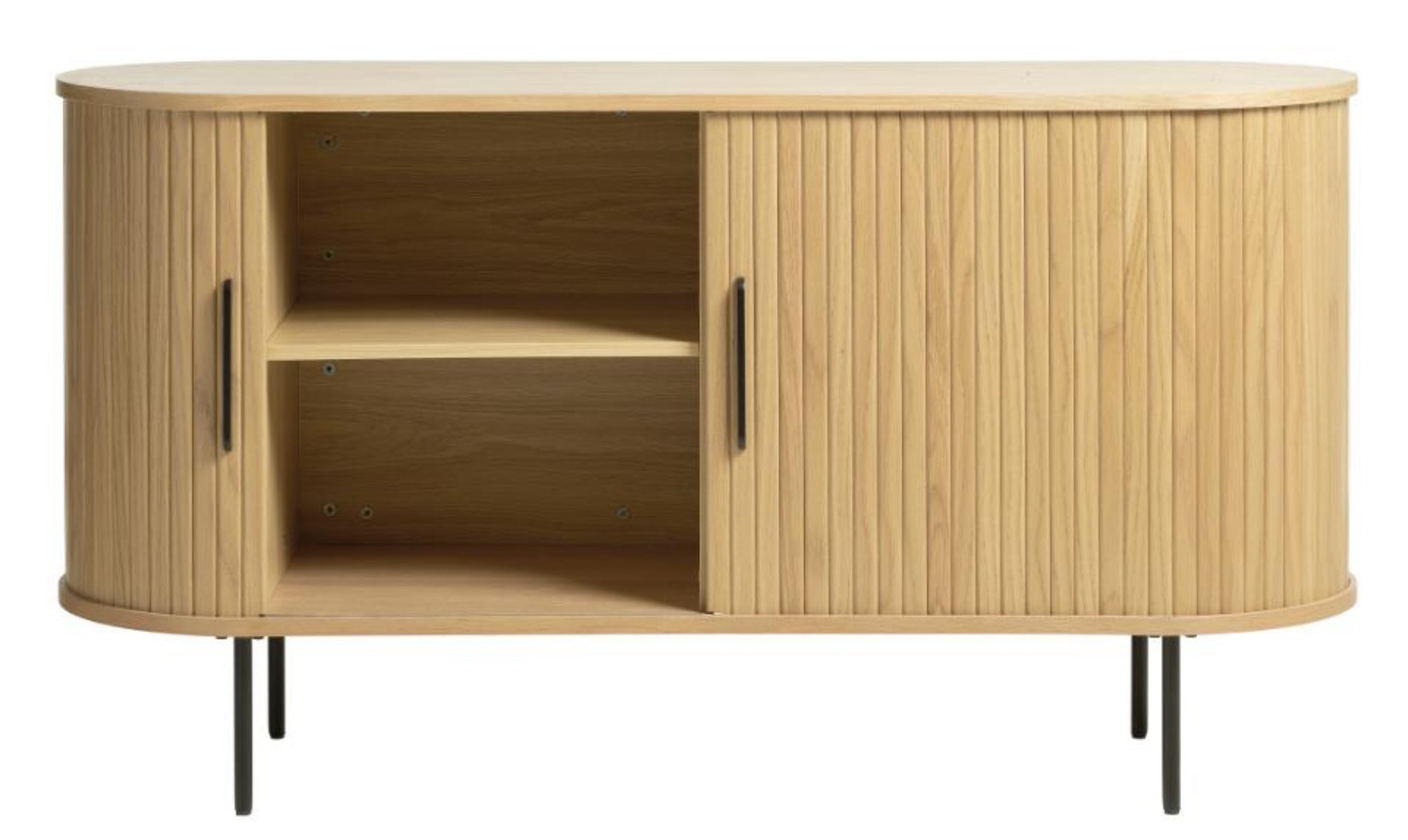 Kommode Gativel 140x76 cm Lamellen Eiche Natur