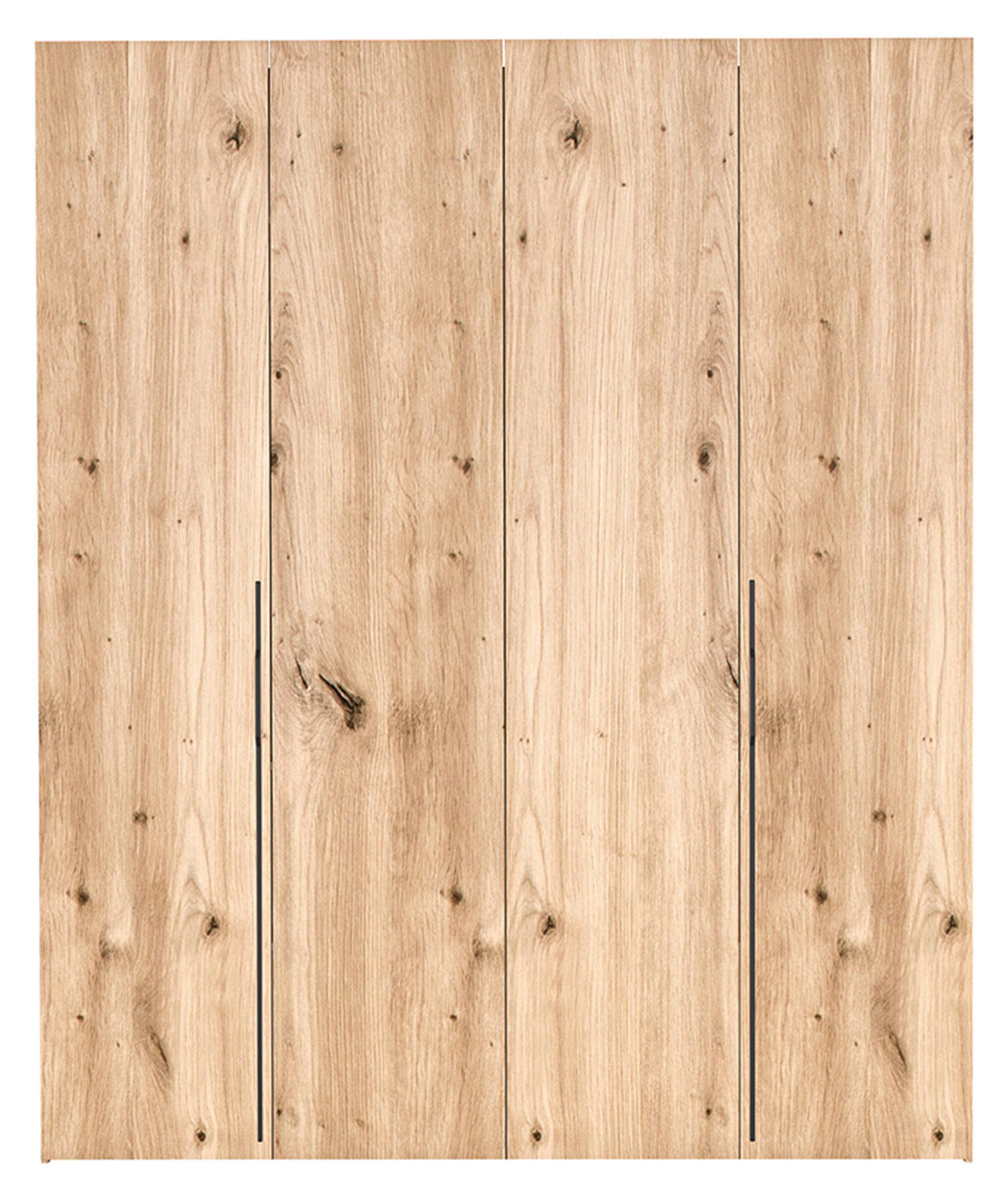 Zweiturige Bari-Garderobe mit drei Schubladen, 200 cm, Artisan-Eiche