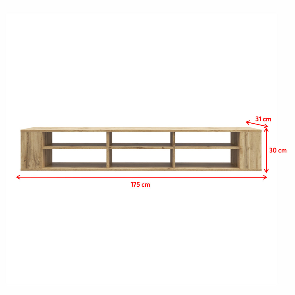 TV-Schrank Wall 175 cm Wotan-Eiche