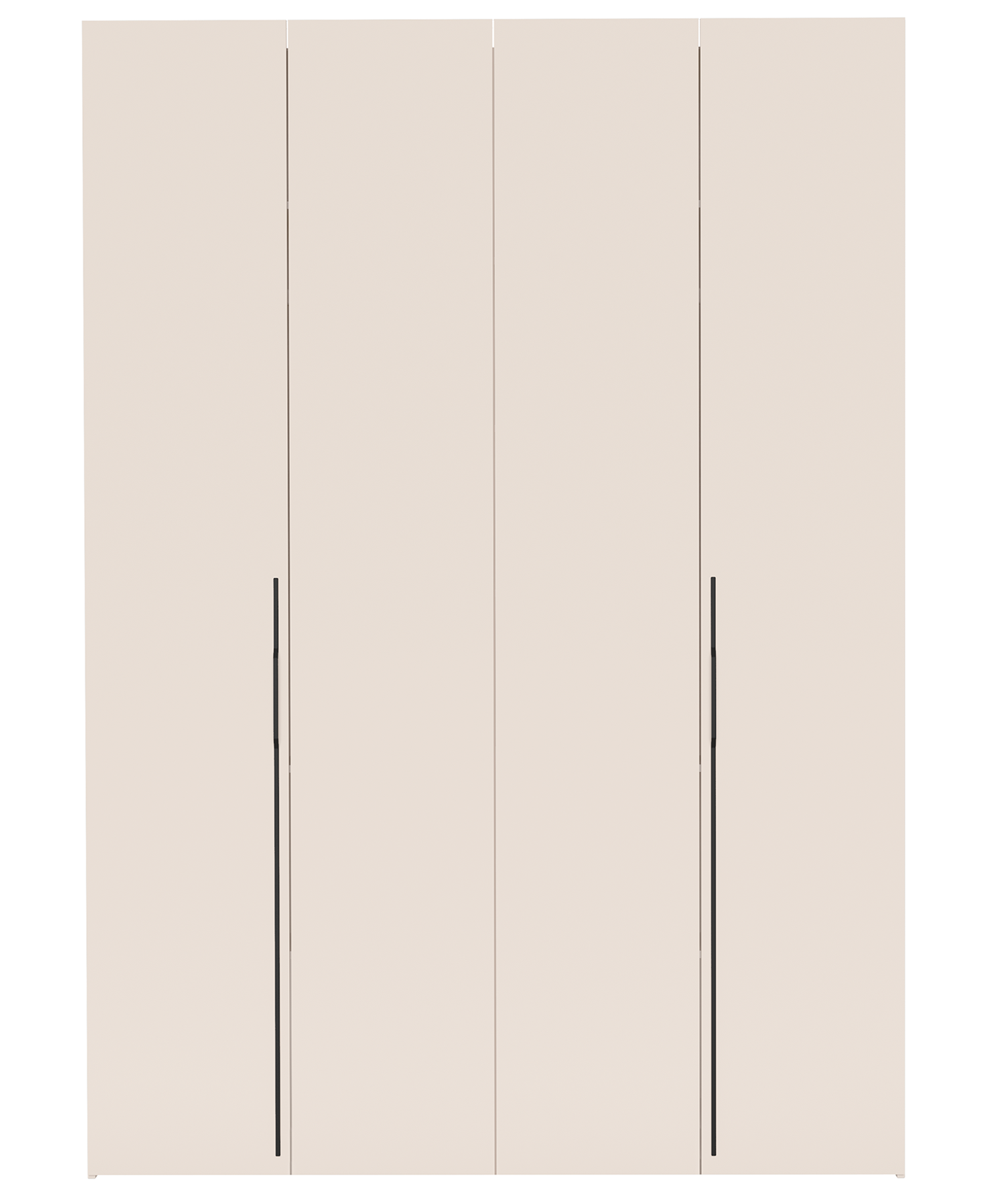 Zweiflügeliger Schrank Bari mit drei Schubladen, 170 cm, Kaschmirfarben