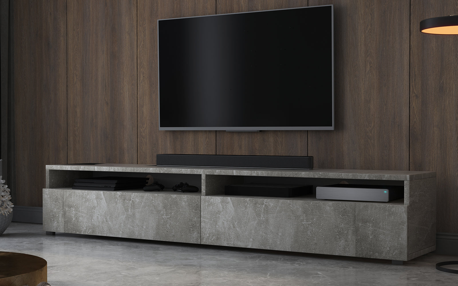 TV-Schrank Rednaw 180 cm Beton