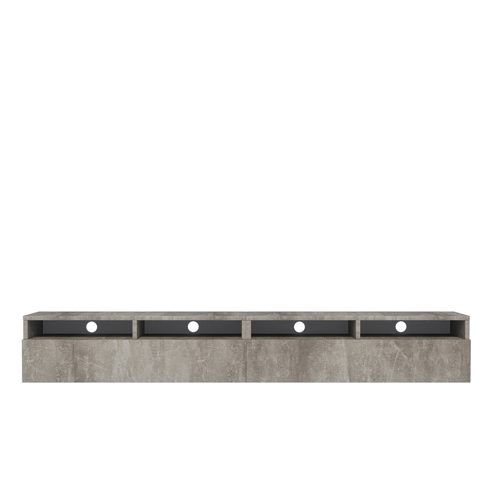 TV-Schrank mit zwei Schubladen Rednaw 200 cm Beton