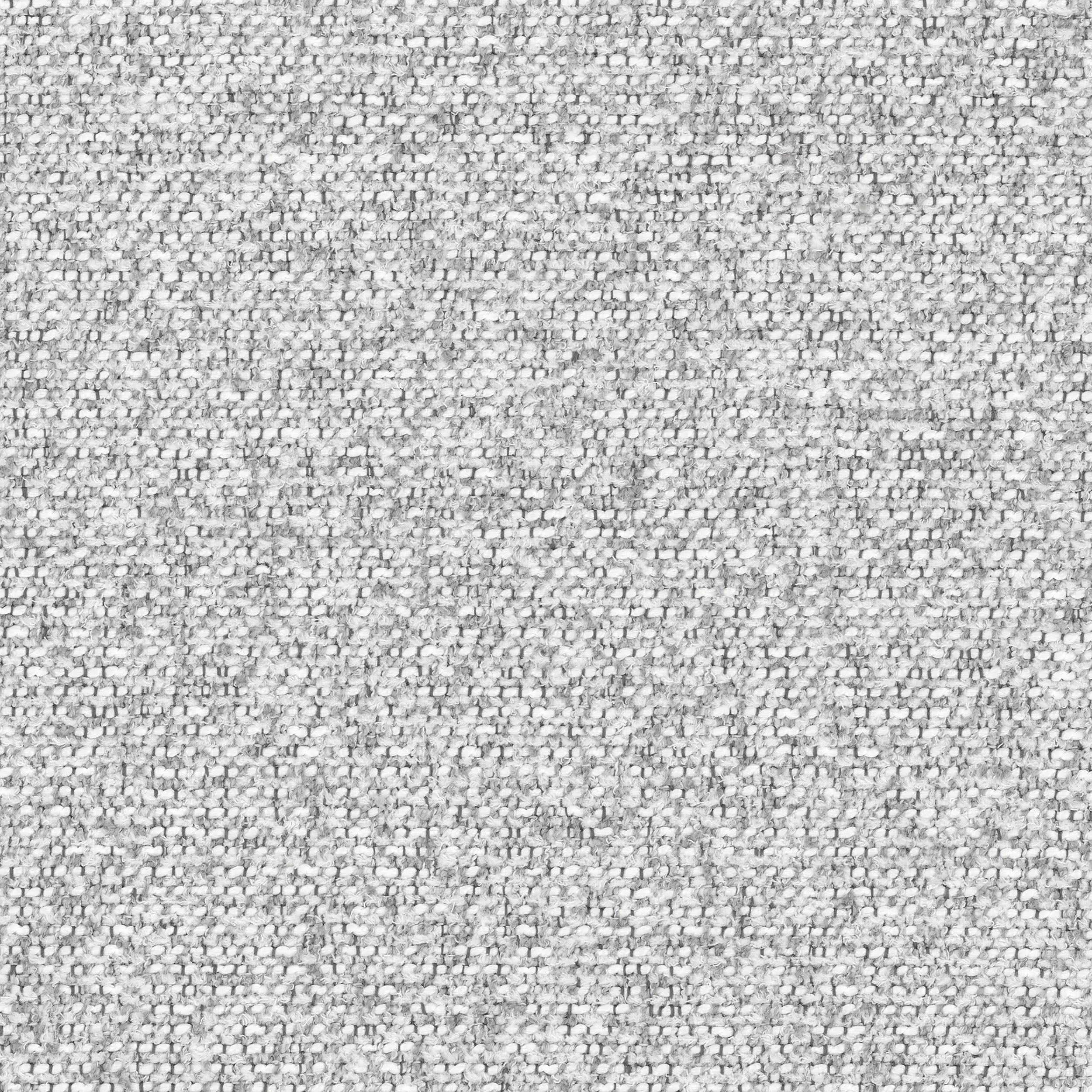 Ecksofa mit Schlaffunktion Ovo, L-förmig, hellgraues Geflecht, linksseitig