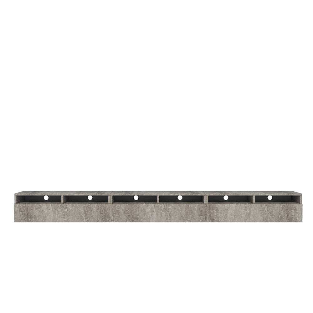 TV-Schrank mit drei Schubladen Rednaw 300 cm Beton