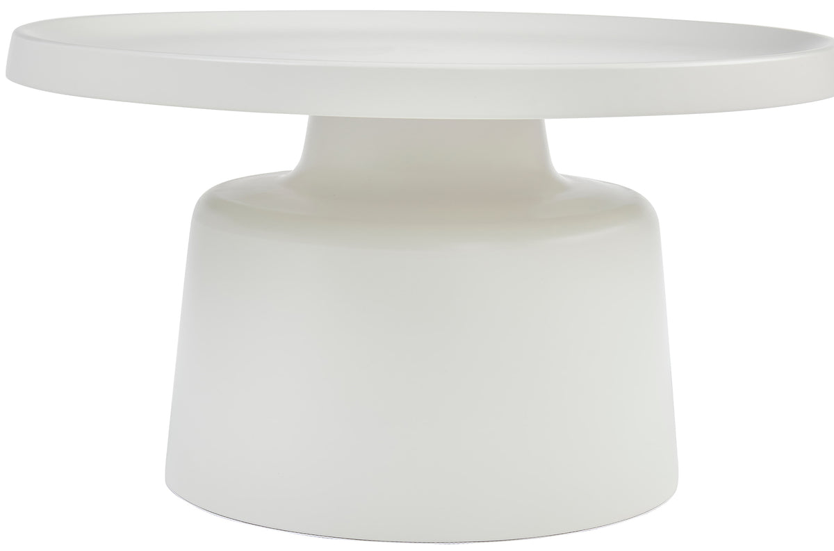 Brin Couchtisch-Set rund 70 und 50 cm cremefarben