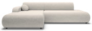 Ecksofa mit Schlaffunktion Arione, L-förmig, linksseitig, mit Stauraum, hellbeige Chenille