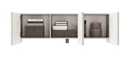 TV-Schrank Arkadia, dreitürig, mit gefrästen Fronten, 150 cm, Kaschmir