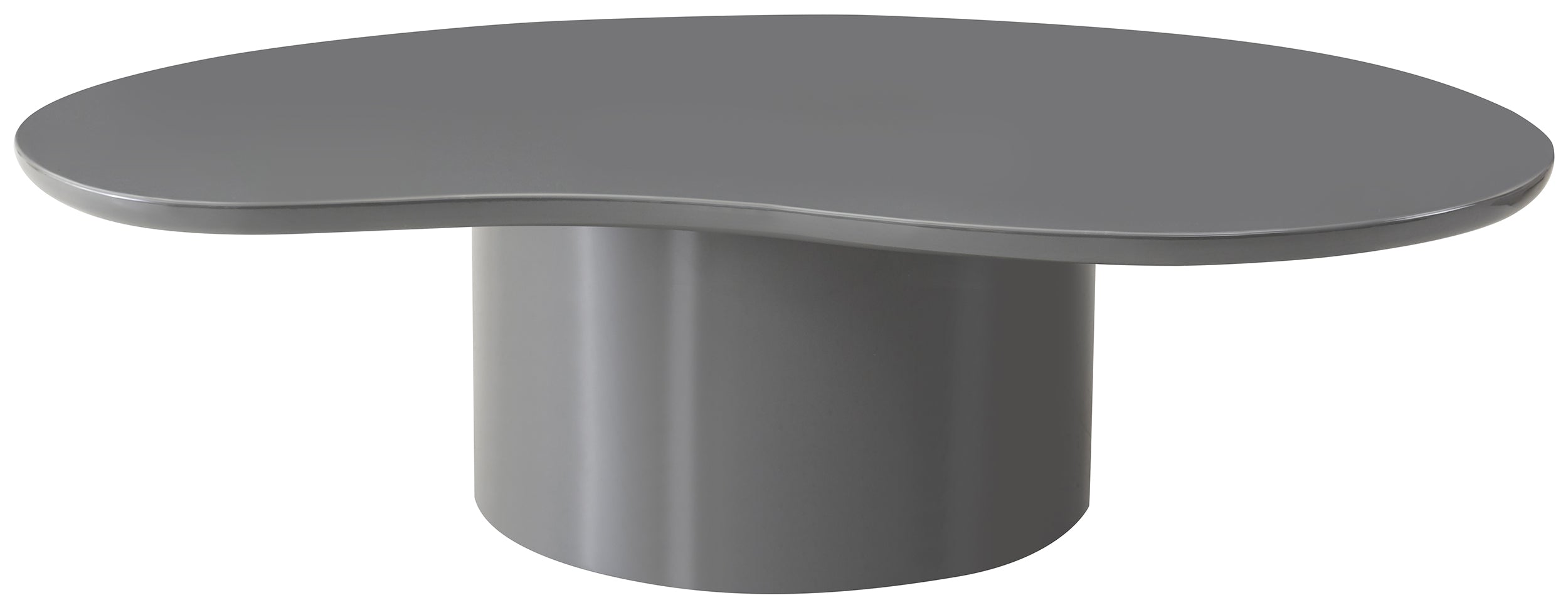 Tratesse Couchtisch 130x77 cm Grau Hochglanz
