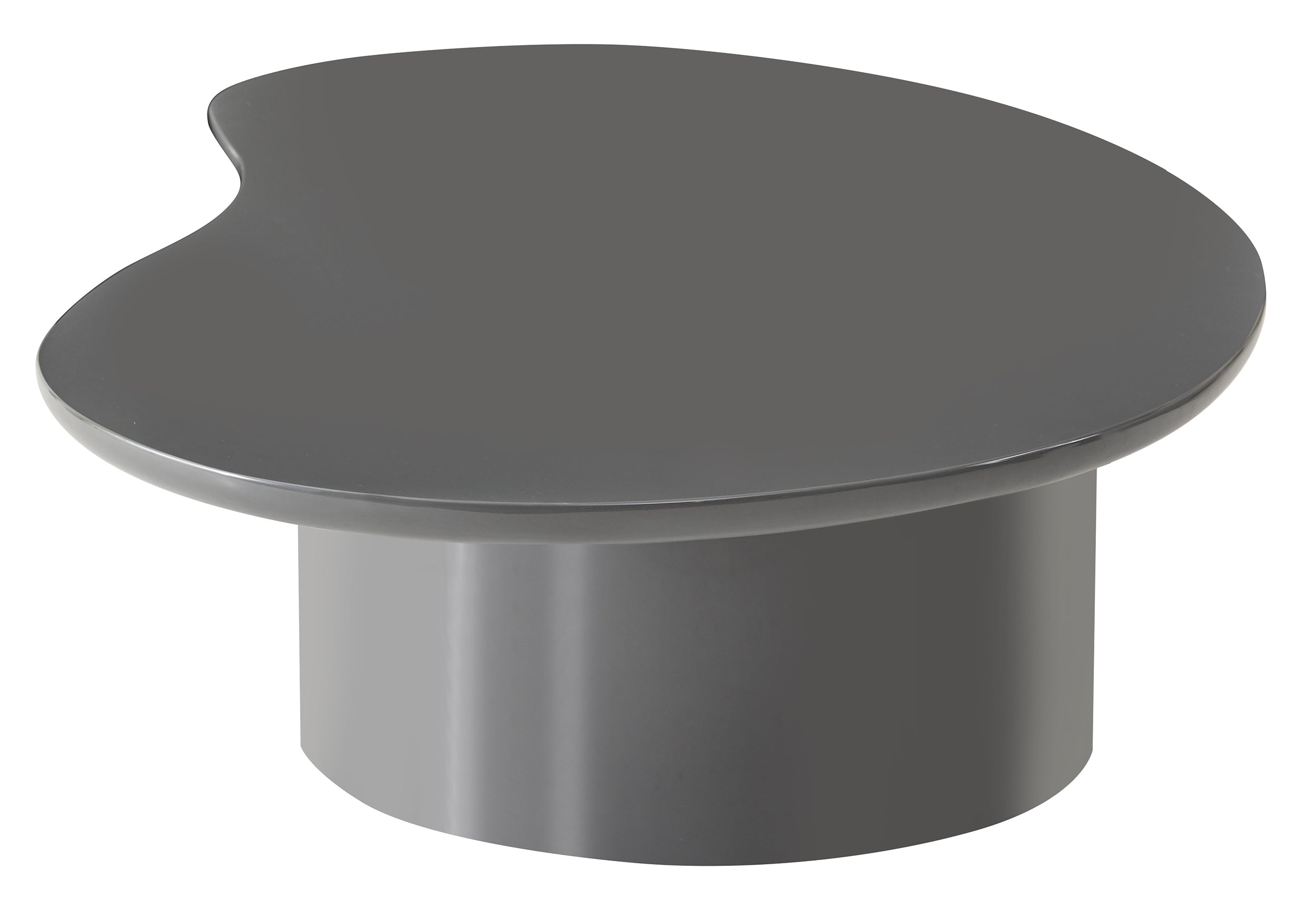 Tratesse Couchtisch 130x77 cm Grau Hochglanz