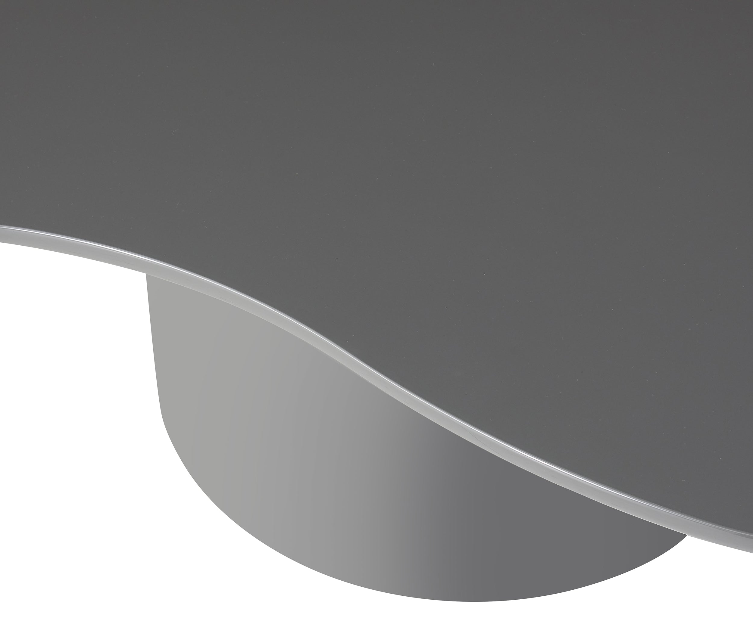 Tratesse Couchtisch 130x77 cm Grau Hochglanz