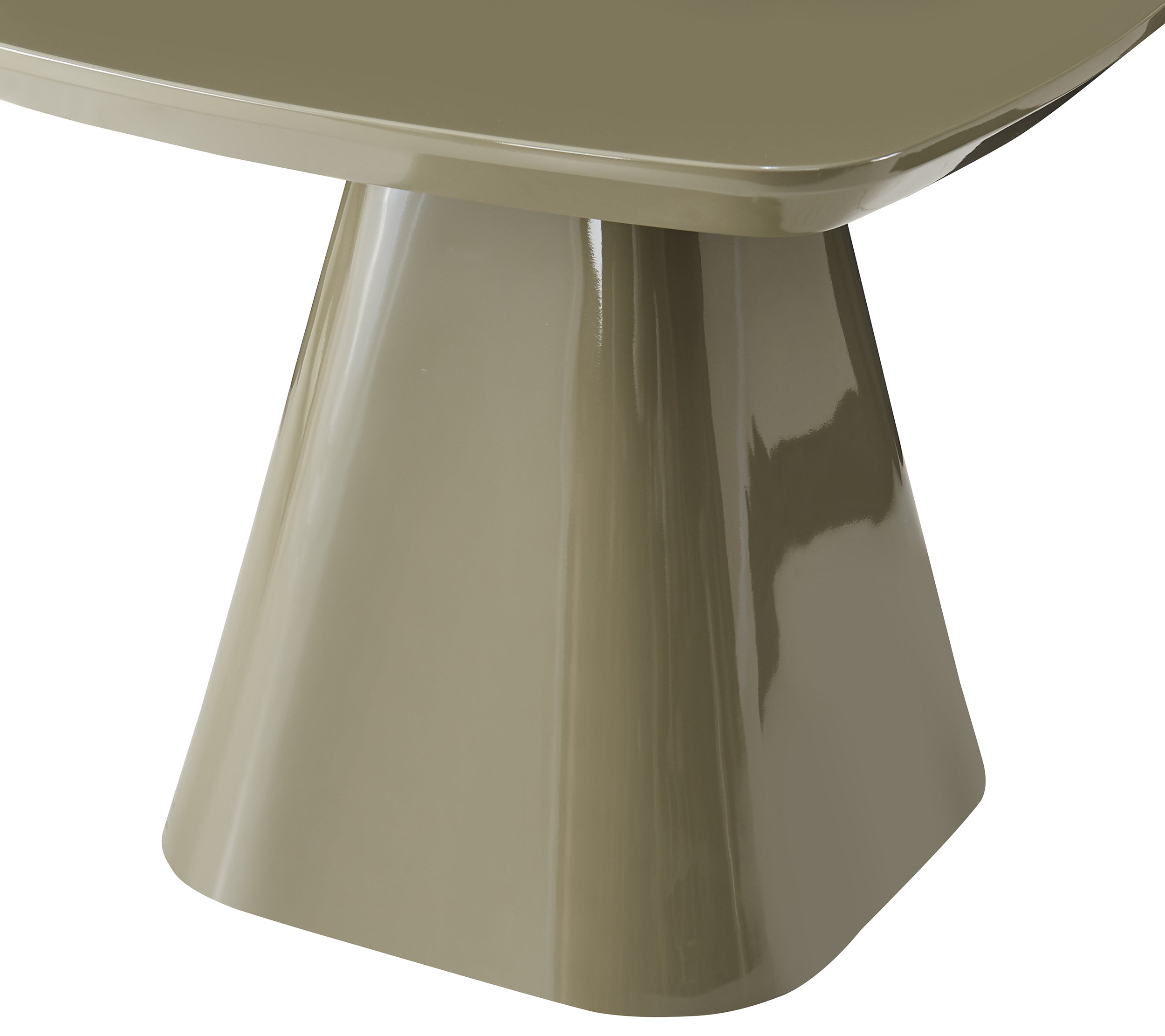 Couchtisch Floone 60x60 cm olivgrün Hochglanz