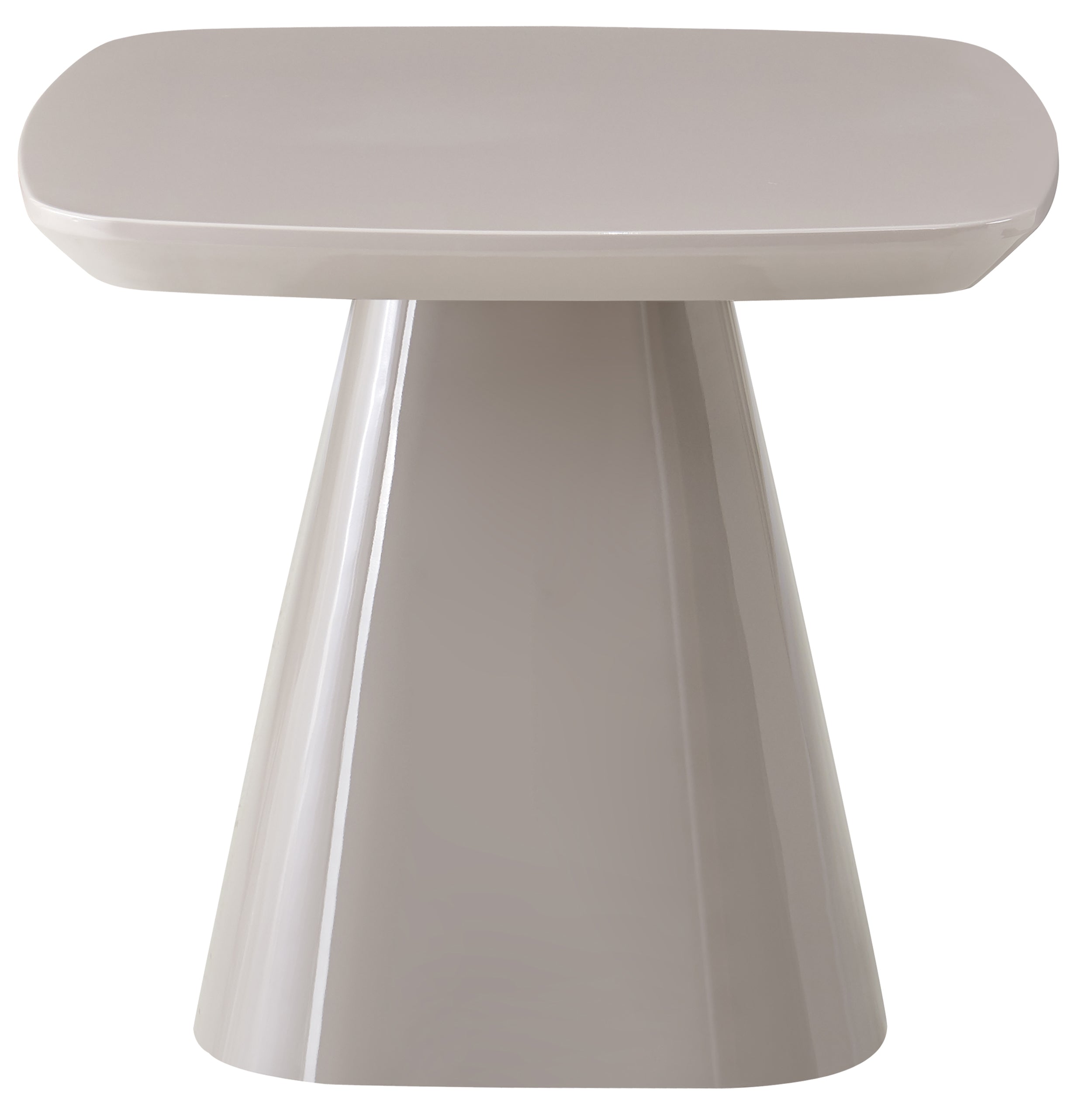 Floone Couchtisch 60x60 cm hellgrau Hochglanz