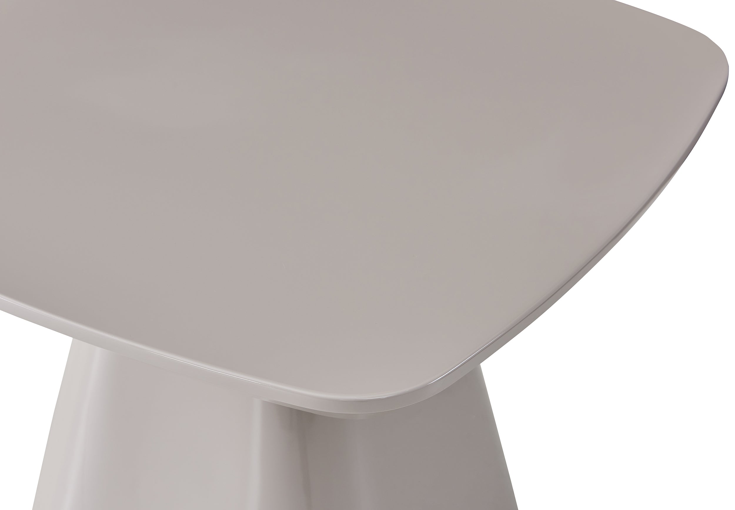 Floone Couchtisch 60x60 cm hellgrau Hochglanz