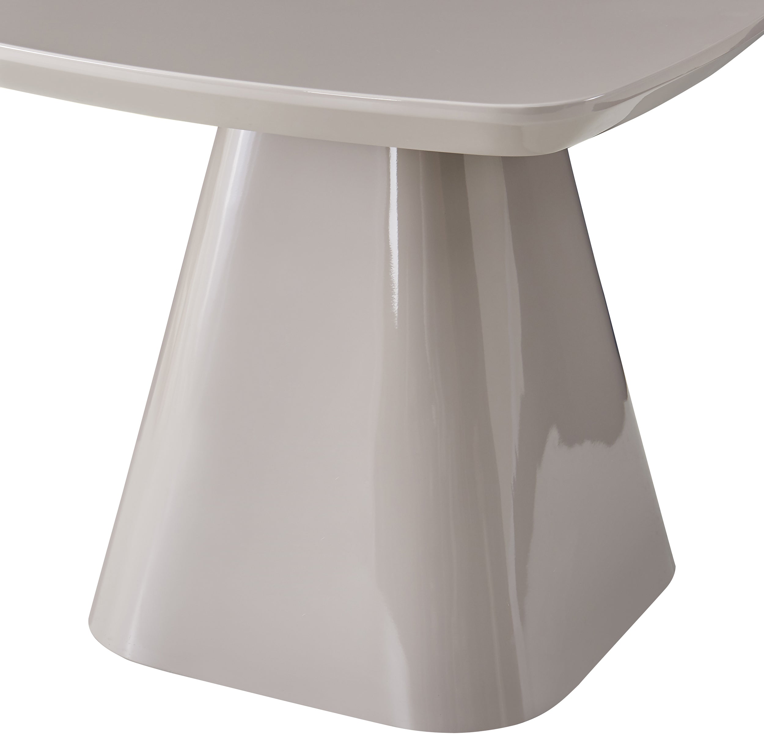Floone Couchtisch 60x60 cm hellgrau Hochglanz