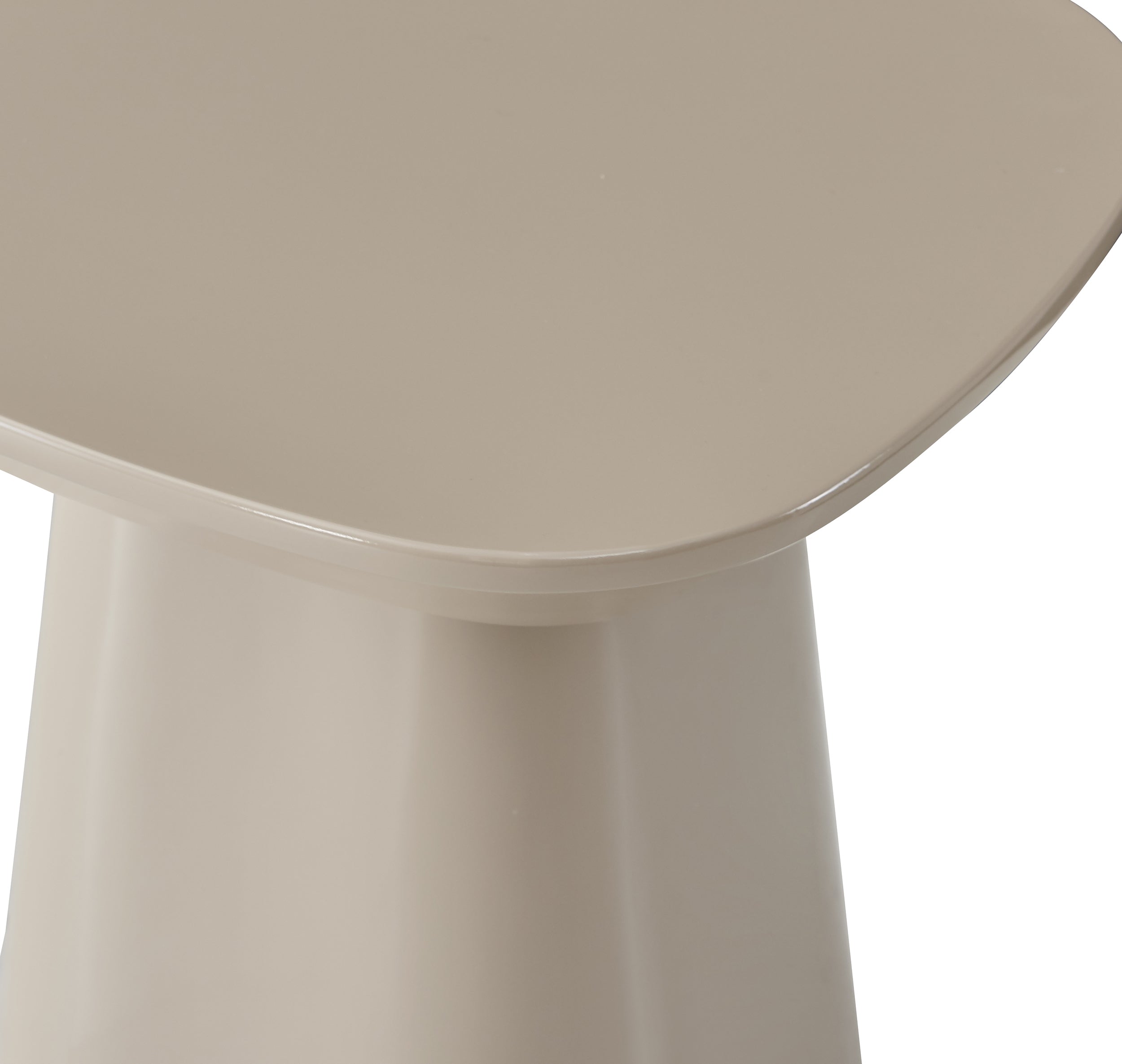 Beistelltisch Corriar 35x35 cm beige Hochglanz