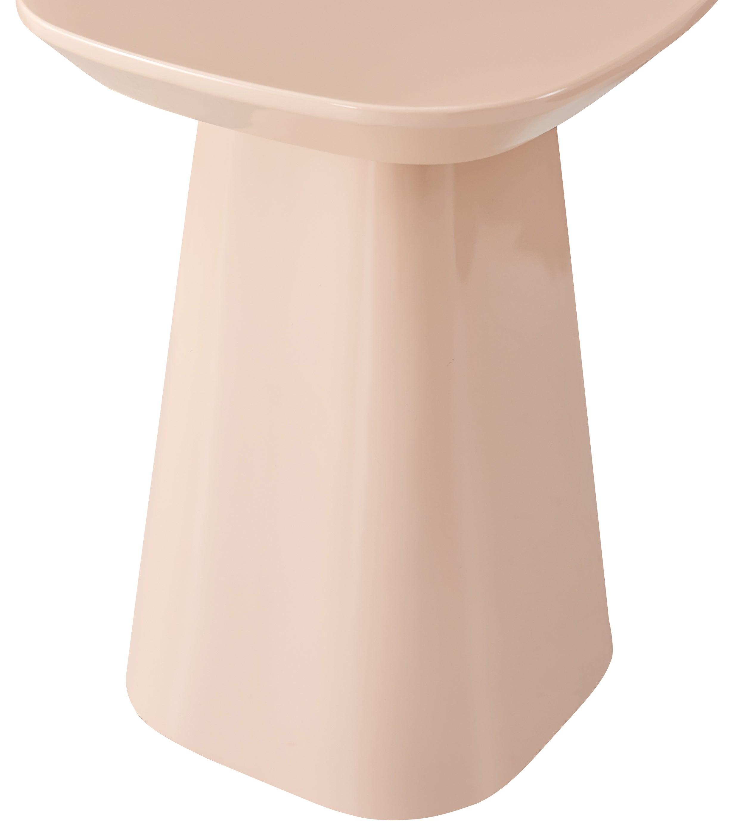 Beistelltisch Corriar 35x35 cm hellrosa Hochglanz hoch