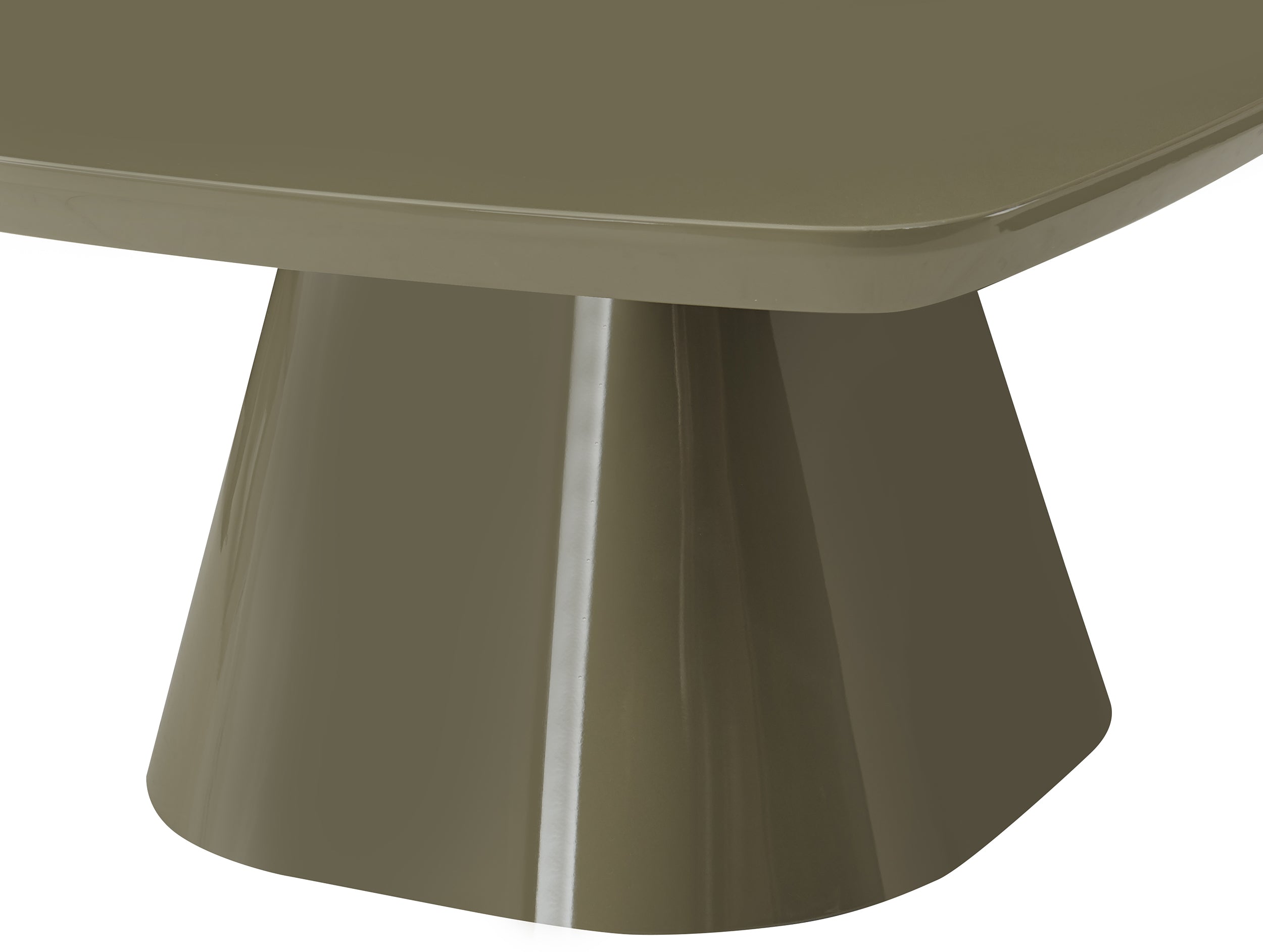 Adievent Couchtisch 80x80 cm olivgrün Hochglanz