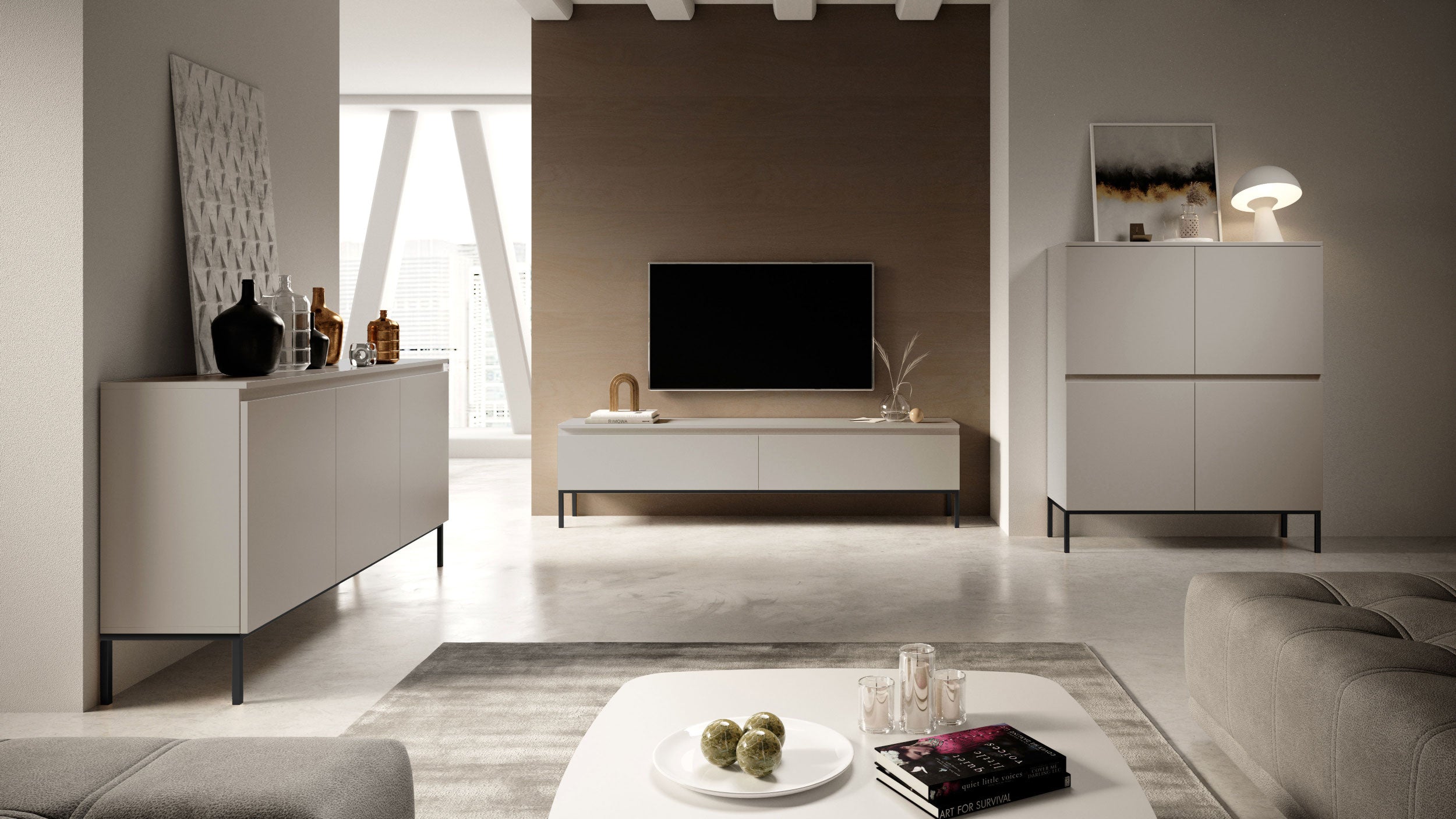 TV-Schrank Bemmi 175 cm Kaschmir
